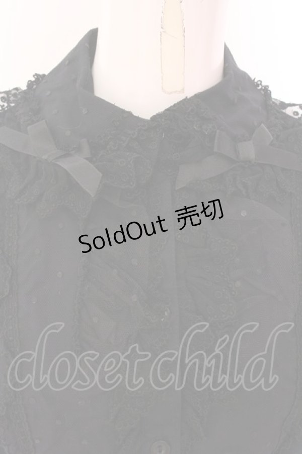 画像2: Angelic Pretty / チャーミングブラウス  クロ O-25-02-15-067-AP-BL-IG-OS (2)