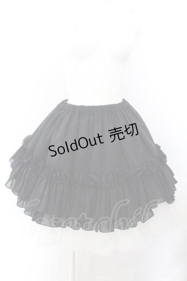 画像1: Na+H / hmティアードスカート  ブラック O-25-02-16-029-PU-SK-OW-ZY (1)