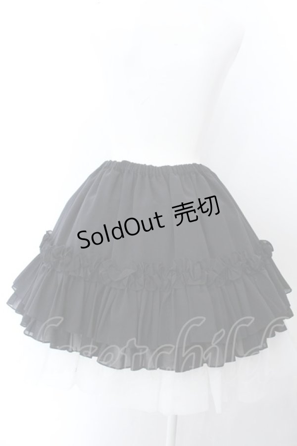 画像4: Na+H / hmティアードスカート  ブラック O-25-02-16-029-PU-SK-OW-ZY (4)
