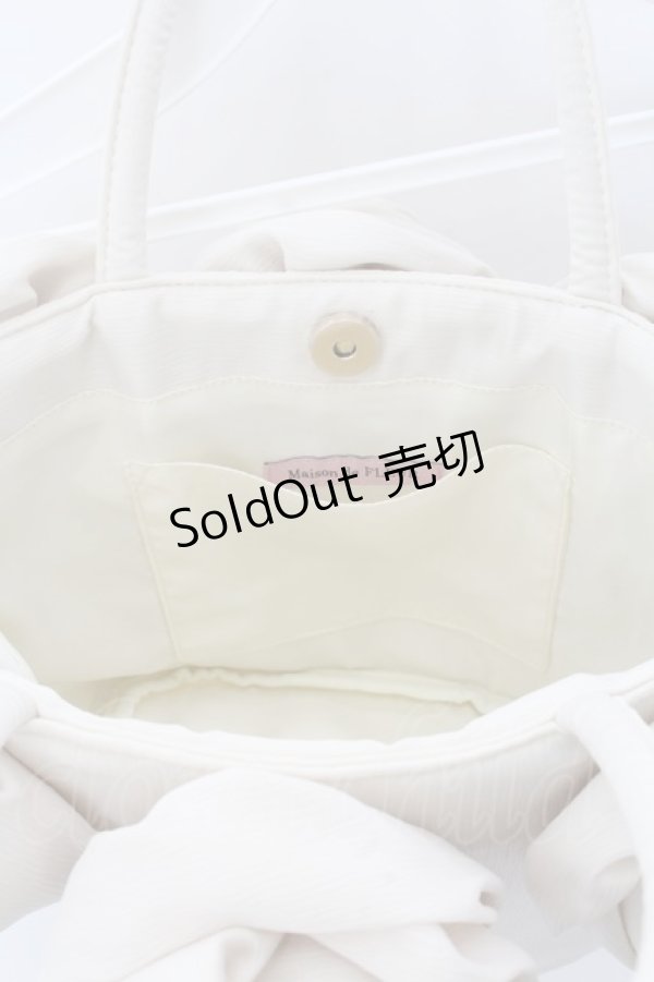 画像4: 【SALE】Maison de FLEUR / ローズトートバッグ  アイボリー O-25-02-16-033-LO-BG-OW-ZT-K020 (4)