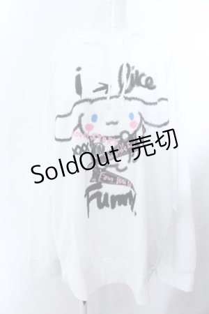 画像: KINGLYMASK / シナモロール × KINGLYMASKコラボパーカー F ホワイト O-25-02-16-004-PU-TO-OW-ZI