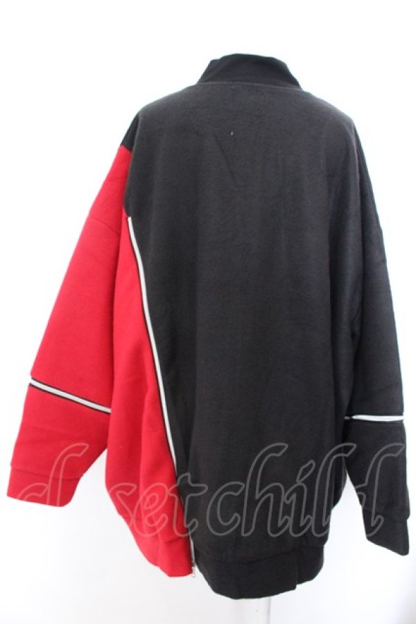 画像4: KINGLYMASK / アームジップアレンジ起毛モッサMA-1 F ブラック×レッド O-25-02-16-010-PU-JA-OW-ZT397 (4)