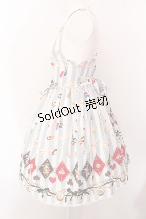 画像4: metamorphose / おかしなくにのTea Partyフロントあきジャンパースカート  サックス O-25-02-18-037-ME-OP-IG-OS (4)