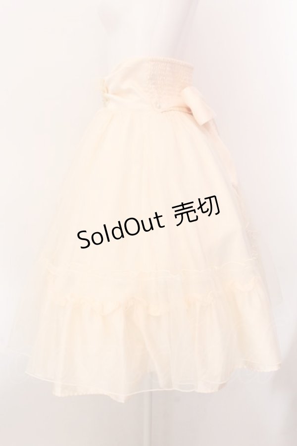 画像3: axes femme kawaii / Jewelry Mermaid コルセット風ティアードスカート  アイボリー O-25-02-18-041-AX-SK-IG-OS (3)