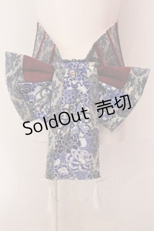 画像: Qutie Frash / 花魁帯コルセット  ブルー O-25-02-18-052-QU-TO-YM-OS
