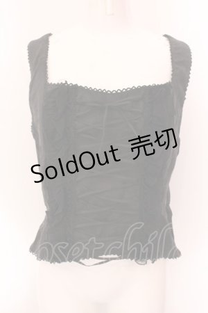 画像: BPN / ジャガードレースアップビスチェ M ブラック O-25-02-18-066-GO-TO-IG-ZY