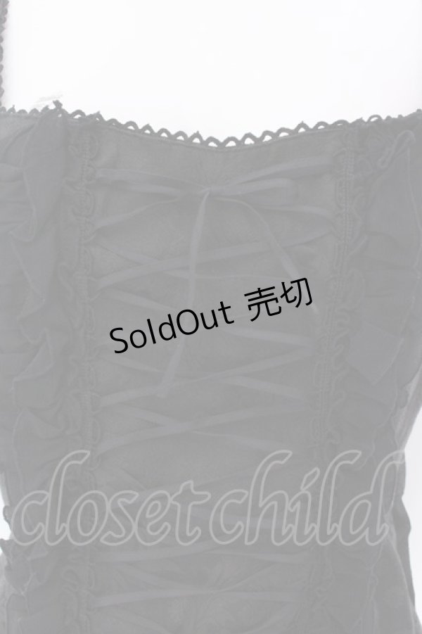 画像2: BPN / ジャガードレースアップビスチェ M ブラック O-25-02-18-066-GO-TO-IG-ZY (2)