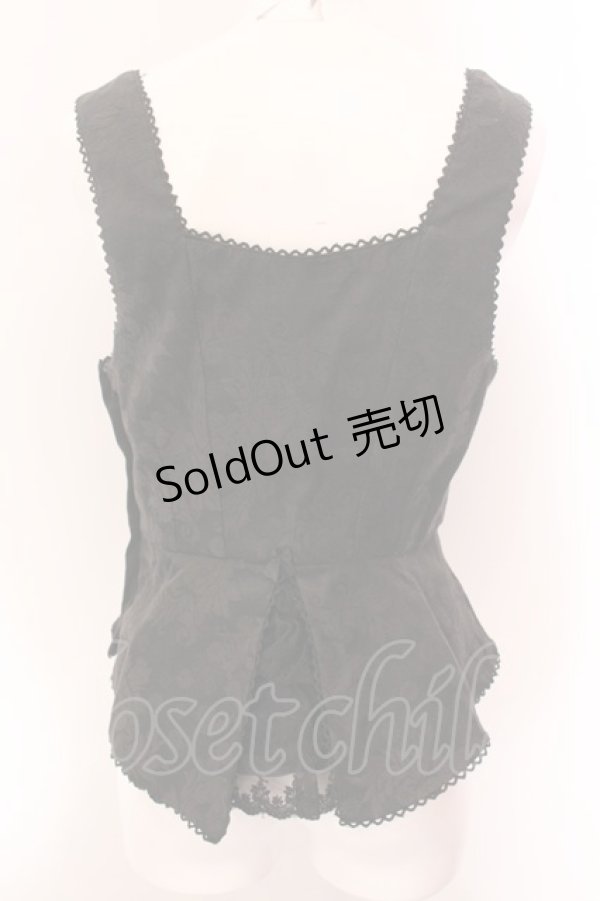 画像4: BPN / ジャガードレースアップビスチェ M ブラック O-25-02-18-066-GO-TO-IG-ZY (4)