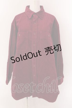 画像: 【SALE】MILKBOY / CORDUROY SHIRTS シャツ  ワインレッド O-25-02-18-008-MB-BL-IG-ZT441