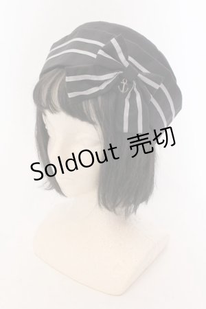 画像: metamorphose / セーラーハット  クロ O-25-02-18-090-ME-AC-IG-OS