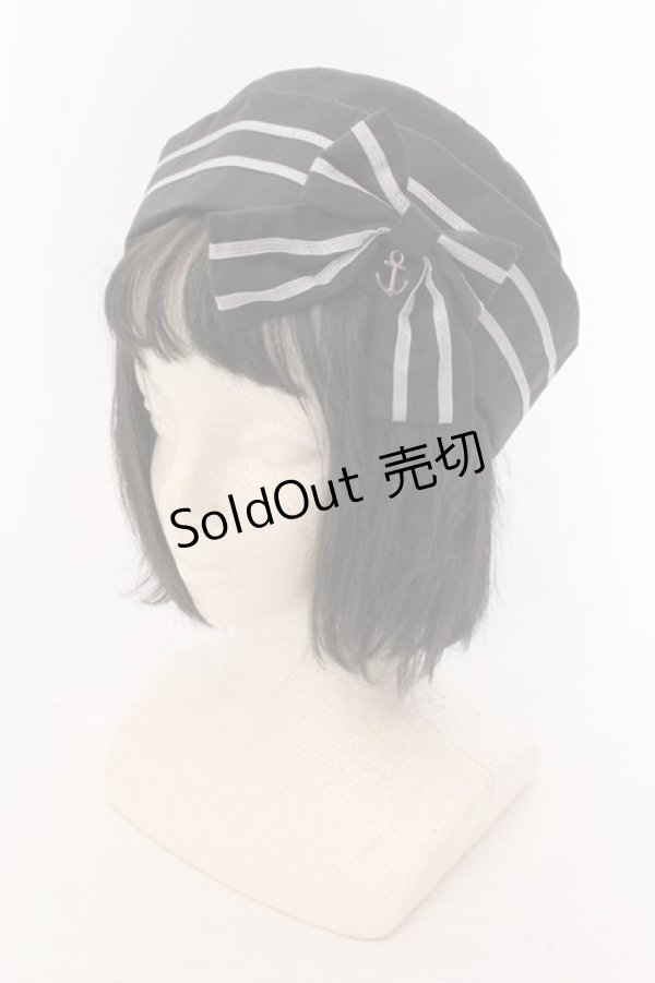 画像1: metamorphose / セーラーハット  クロ O-25-02-18-090-ME-AC-IG-OS (1)