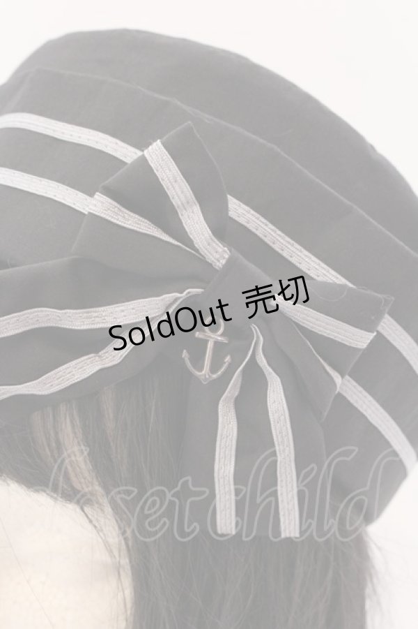 画像2: metamorphose / セーラーハット  クロ O-25-02-18-090-ME-AC-IG-OS (2)