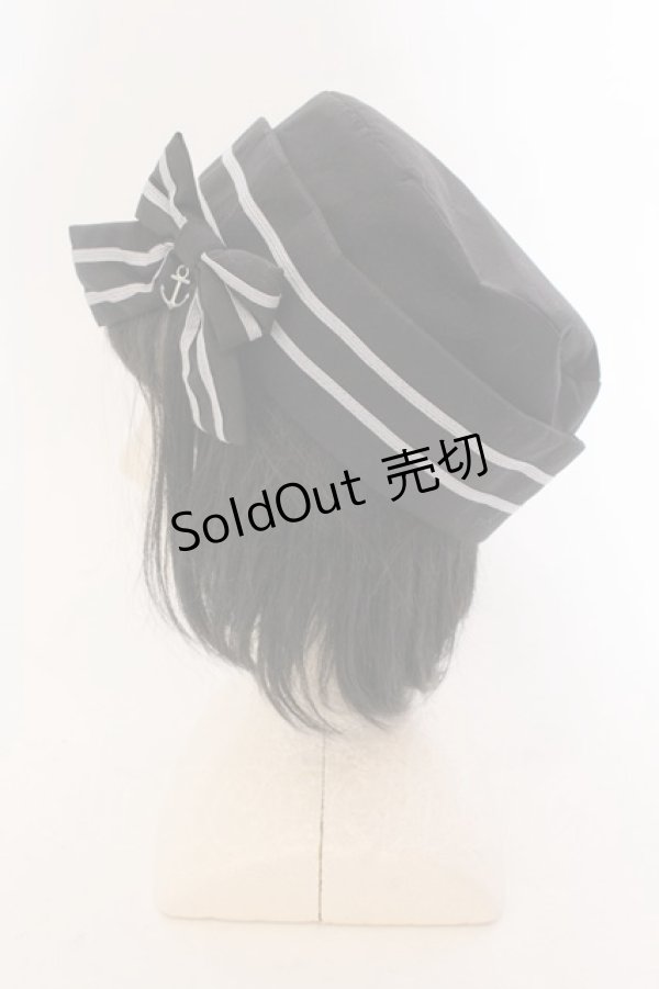 画像4: metamorphose / セーラーハット  クロ O-25-02-18-090-ME-AC-IG-OS (4)