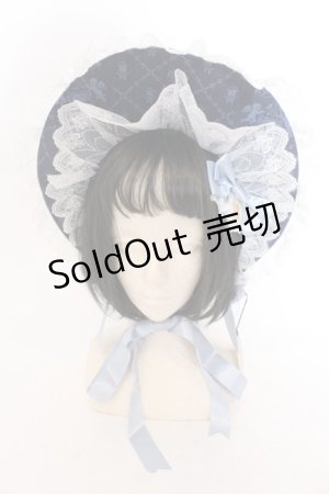 画像: 【SALE】ALICE and the PIRATES / The grace 旅立ちの讃歌 柄ボンネット  ネイビー O-25-05-29-1020-PA-AC-IG-ZT-K007