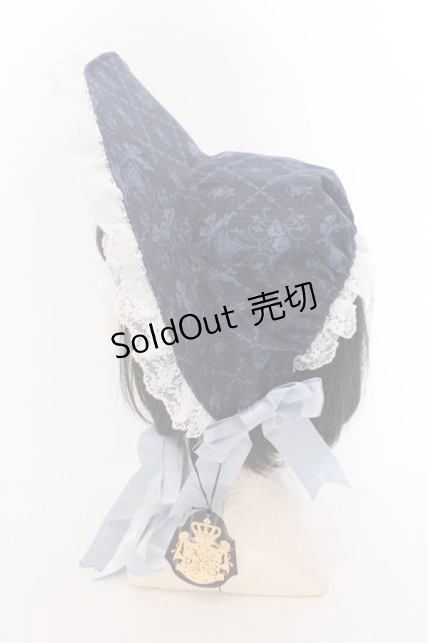 画像3: 【SALE】ALICE and the PIRATES / The grace 旅立ちの讃歌 柄ボンネット  ネイビー O-25-05-29-1020-PA-AC-IG-ZT-K007 (3)