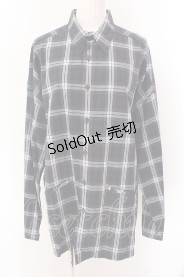 画像1: MILKBOY / BOX LONG SLEEVEシャツ  ネイビー O-25-02-18-012-MB-BL-IG-ZY (1)