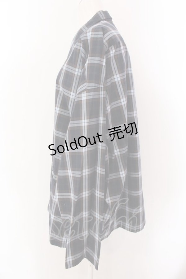 画像2: MILKBOY / BOX LONG SLEEVEシャツ  ネイビー O-25-02-18-012-MB-BL-IG-ZY (2)