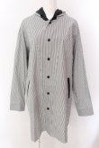 画像1: MILKBOY / LONG HOODIE シャツ  ホワイト×ブラック×グレー O-25-02-18-015-MB-BL-IG-ZY (1)