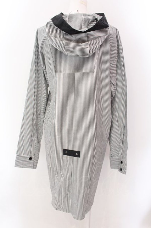 画像3: MILKBOY / LONG HOODIE シャツ  ホワイト×ブラック×グレー O-25-02-18-015-MB-BL-IG-ZY (3)