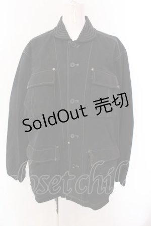 画像: MILKBOY / ステッチデニムジャケット  ブラック O-25-02-18-022-MB-JA-IG-ZI