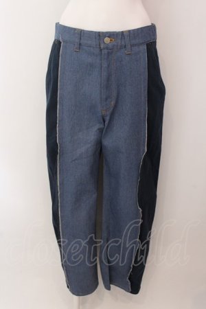 画像: MILKBOY / RIPPERD PANTS パンツ  インデイゴ O-25-02-18-031-MB-PA-IG-ZI