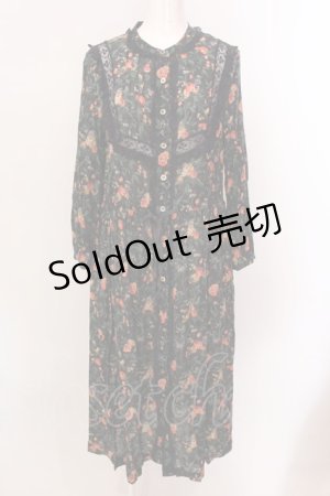 画像: Jane Marple Dans Le Salon / Sussex rose Agatha ドレス M ネイビー O-25-02-19-001-JM-OP-IG-ZS