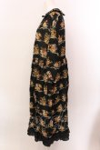 画像3: Jane Marple / Jubilee flowersサテンカラードレス M クロ O-25-02-19-026-JM-OP-YM-ZS (3)