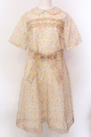 画像: Jane Marple / シアーBetsy dayドレス M イエロー O-25-02-19-028-JM-OP-YM-ZS