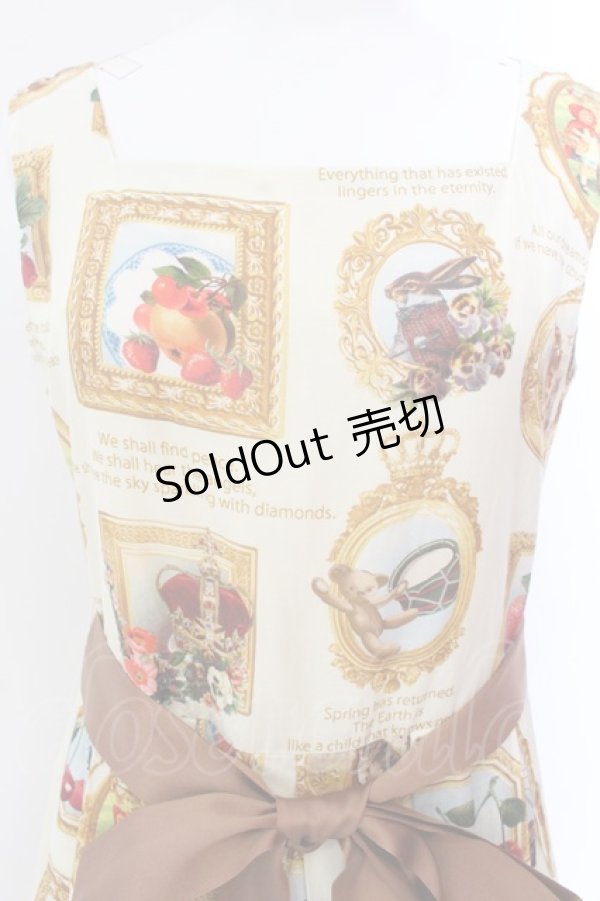 画像2: Jane Marple / Anniversaryフレームのスクエアドレス M アイボリー O-25-02-19-033-JM-OP-OW-ZI (2)