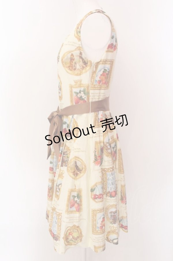 画像3: Jane Marple / Anniversaryフレームのスクエアドレス M アイボリー O-25-02-19-033-JM-OP-OW-ZI (3)