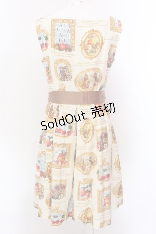 画像4: Jane Marple / Anniversaryフレームのスクエアドレス M アイボリー O-25-02-19-033-JM-OP-OW-ZI (4)