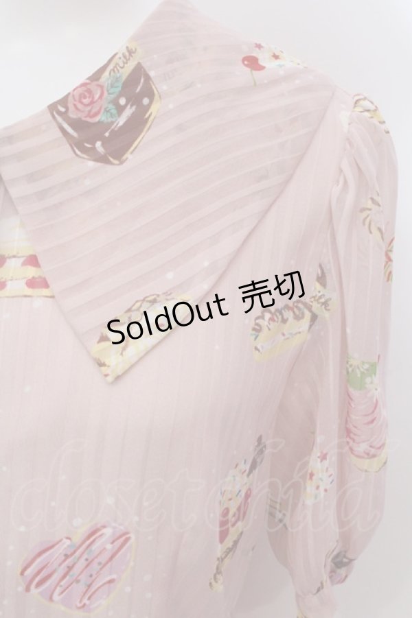 画像3: MILK / プティフールワンピース  ピンクホイップ O-25-02-19-1042-ML-OP-IG-OS (3)