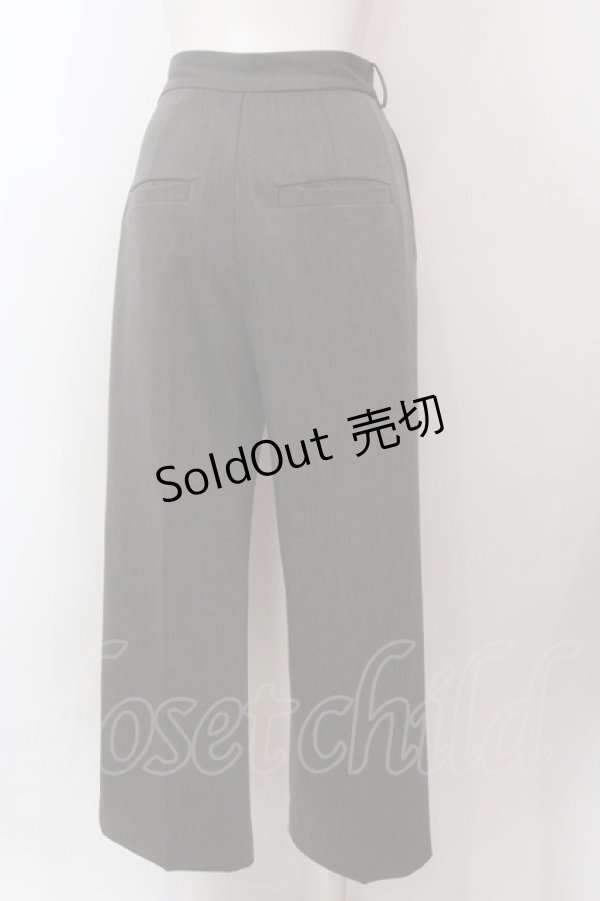 画像3: Melt the lady / ダブルベルトアシンメトリーパンツ S グレー O-25-02-19-1004-PU-PA-IG-ZT089 (3)