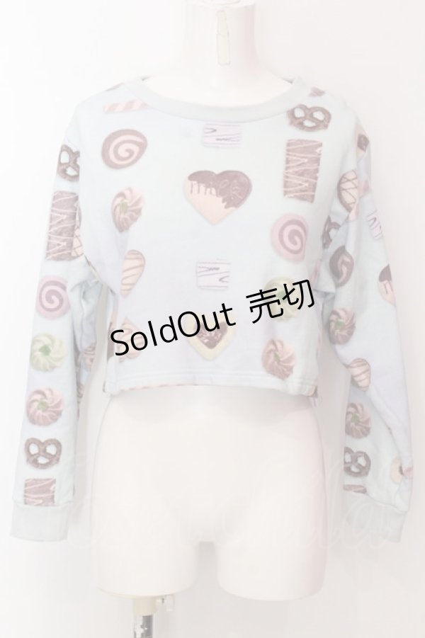 画像1: MILK / COOKIE GIRLトップス  サックスベース O-25-02-19-1048-ML-TO-OW-OS (1)