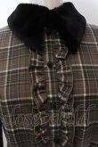 画像2: EATME / ファーカラーワンピース  ブラウン×クロ O-25-02-19-1054-LO-OP-IG-ZT050 (2)