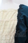 画像2: axes femme / ウエストリボンカットソープルオーバー M グリーン×アイボリー O-25-02-19-1060-AX-TO-IG-ZT049 (2)