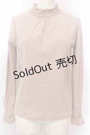 画像: axes femme / ビジューテレコトップス  ピンク O-25-02-19-1068-AX-TO-IG-OS