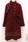 画像1: axes femme / ミリタリー風連釦コート M ワイン O-25-02-19-1075-AX-CO-YM-C040 (1)