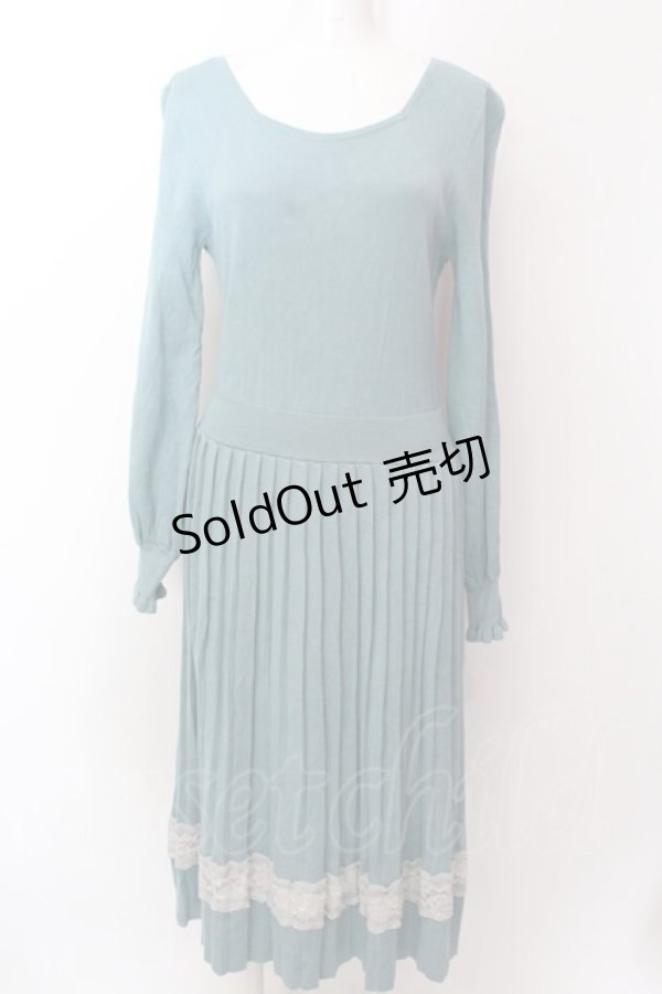 画像1: 【SALE】axes femme POETIQUE / バックデザインニットワンピース M グリーン O-25-02-19-1085-AX-OP-IG-ZT023 (1)