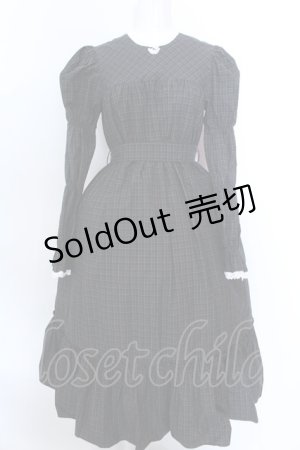 画像: MILK / シャトーDress  ダークグリーンチェック O-25-02-19-1113-ML-OP-OW-ZT103