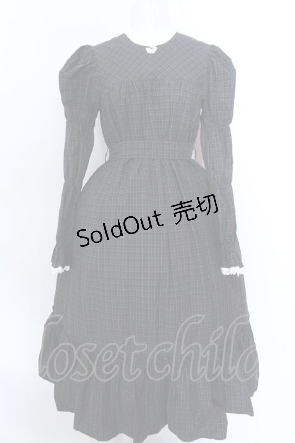 画像1: MILK / シャトーDress  ダークグリーンチェック O-25-02-19-1113-ML-OP-OW-ZT103 (1)