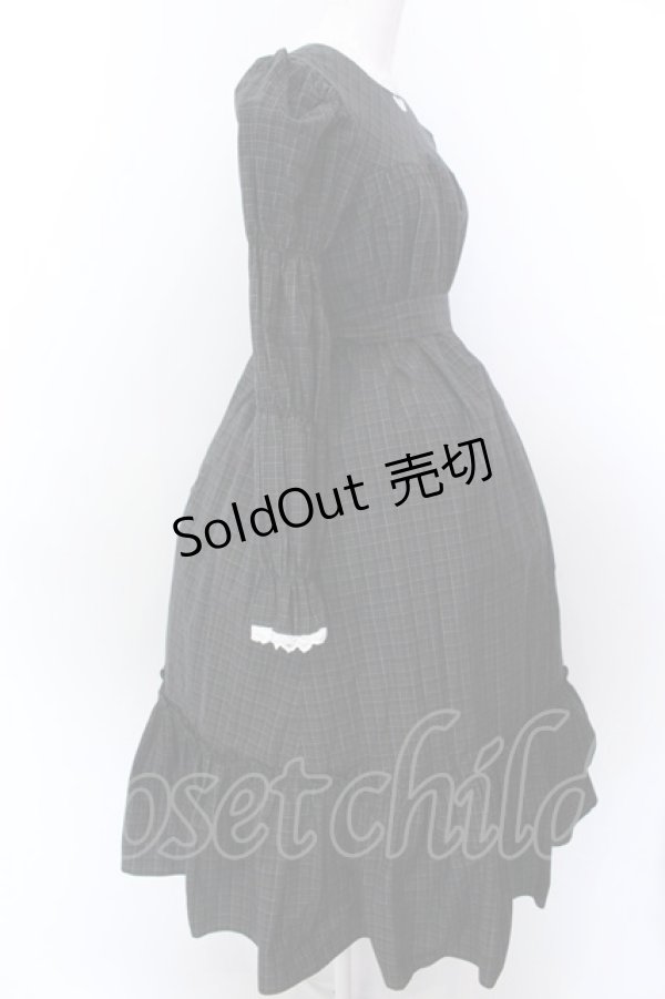 画像3: MILK / シャトーDress  ダークグリーンチェック O-25-02-19-1113-ML-OP-OW-ZT103 (3)