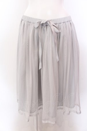 画像: Fi.n.t Cherry / チュールレイヤードスカート  グレー O-25-02-19-1130-LO-SK-OW-ZT181