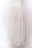 画像3: Franche Lippee / うさぎレース使いチュールスカート M ミルク×ベージュ O-25-02-19-1135-LO-SK-OW-ZT182 (3)