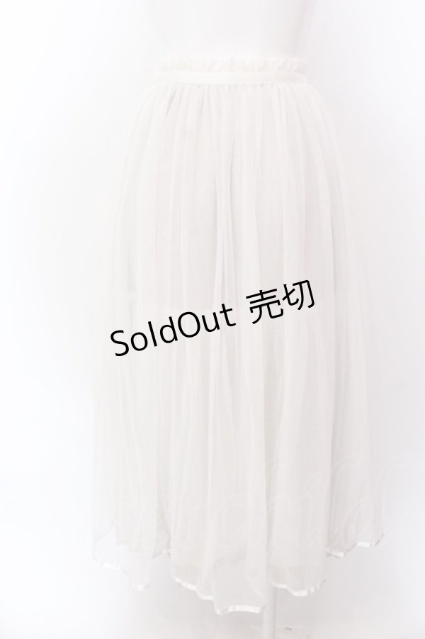 画像3: Franche Lippee / うさぎレース使いチュールスカート M ミルク×ベージュ O-25-02-19-1135-LO-SK-OW-ZT182 (3)