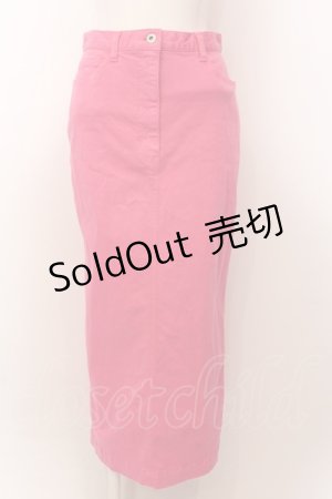 画像: 【SALE】PINK HOUSE / コットンロングスカート  濃ピンク O-25-02-19-1143-LO-SK-OW-ZT157
