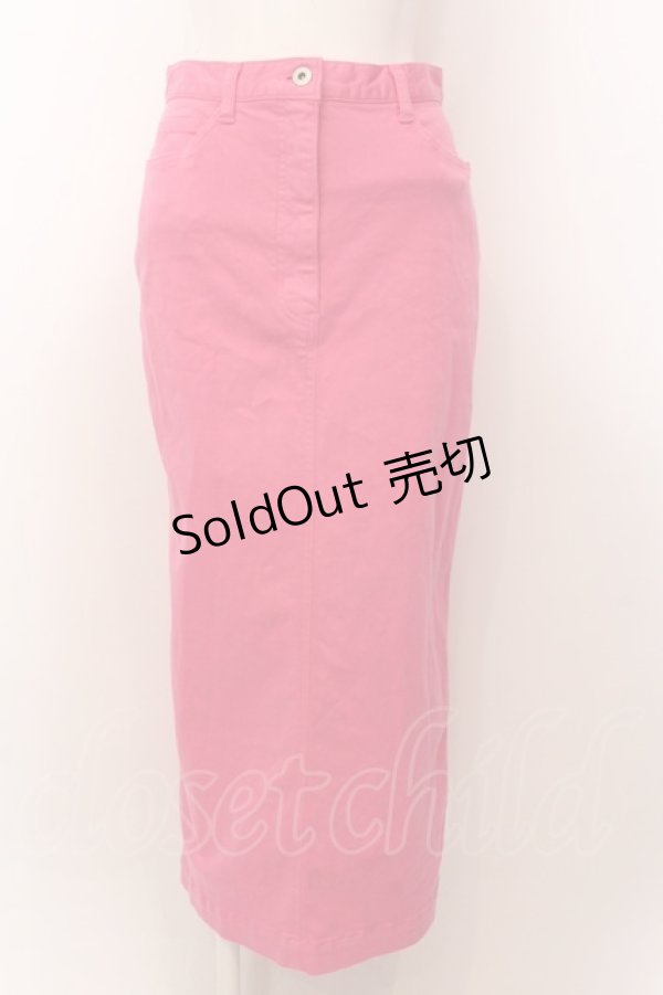 画像1: 【SALE】PINK HOUSE / コットンロングスカート  濃ピンク O-25-02-19-1143-LO-SK-OW-ZT157 (1)