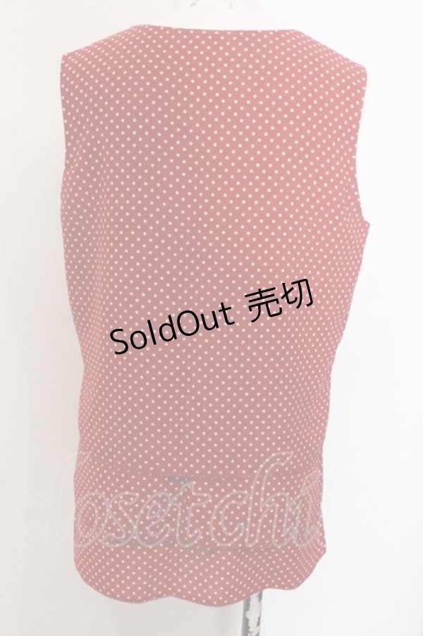 画像3: INGEBORG / ノースリーブトップス  アカドット O-25-02-19-1015-LO-TO-IG-ZT091 (3)