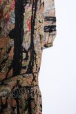画像2: KANEKO ISAO / ペイズリーフラワー柄ワンピース  クロ O-25-02-19-1018-EL-OP-IG-ZT079 (2)