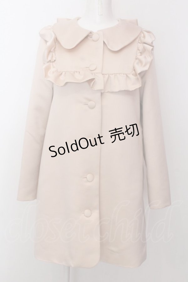 画像1: 【SALE】Rose Marie seoir / フラッフィーリボンコート  ベージュ O-25-02-19-1021-EL-CO-IG-ZT-C020 (1)